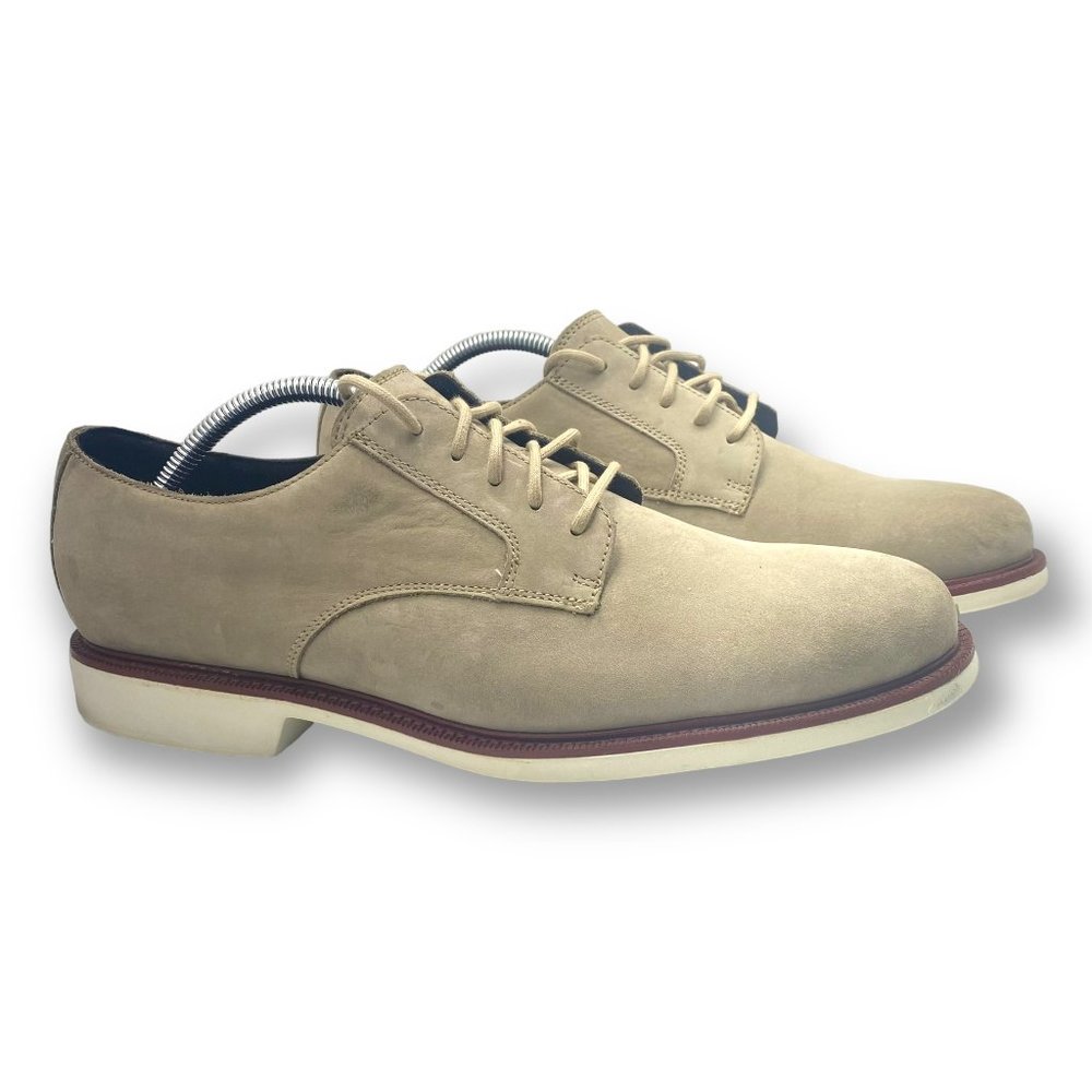 Cole Haan Shoes Men’s 10.5 M Oxfords derbys Tan Suede Plain Toe Grand Os C21556